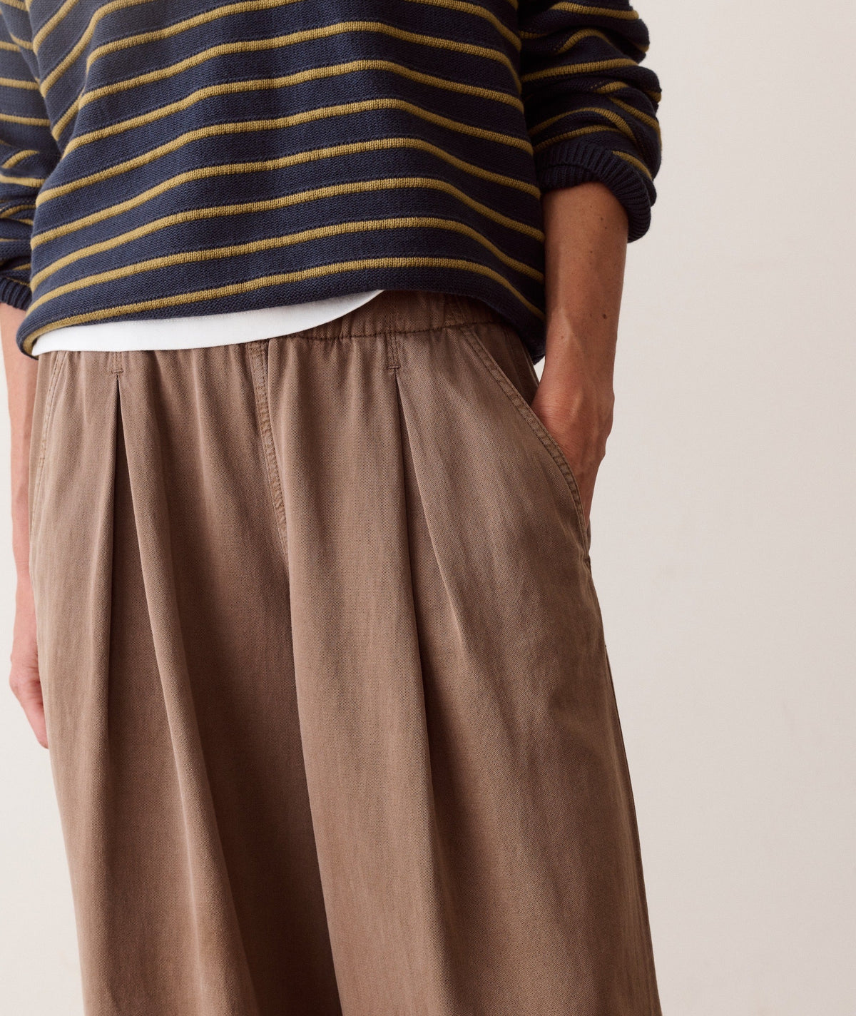 Marine Layer Allison Pleated Wide Leg Trouser