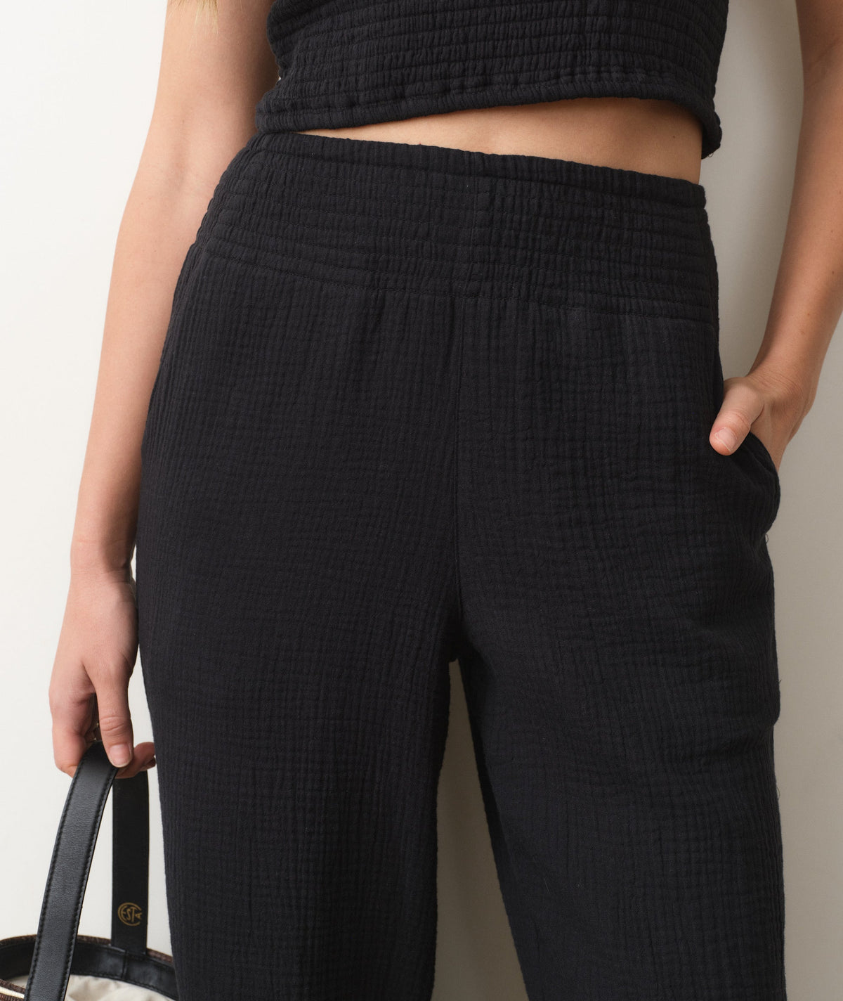 Marine Layer Isla Double Cloth Wide Leg Pant
