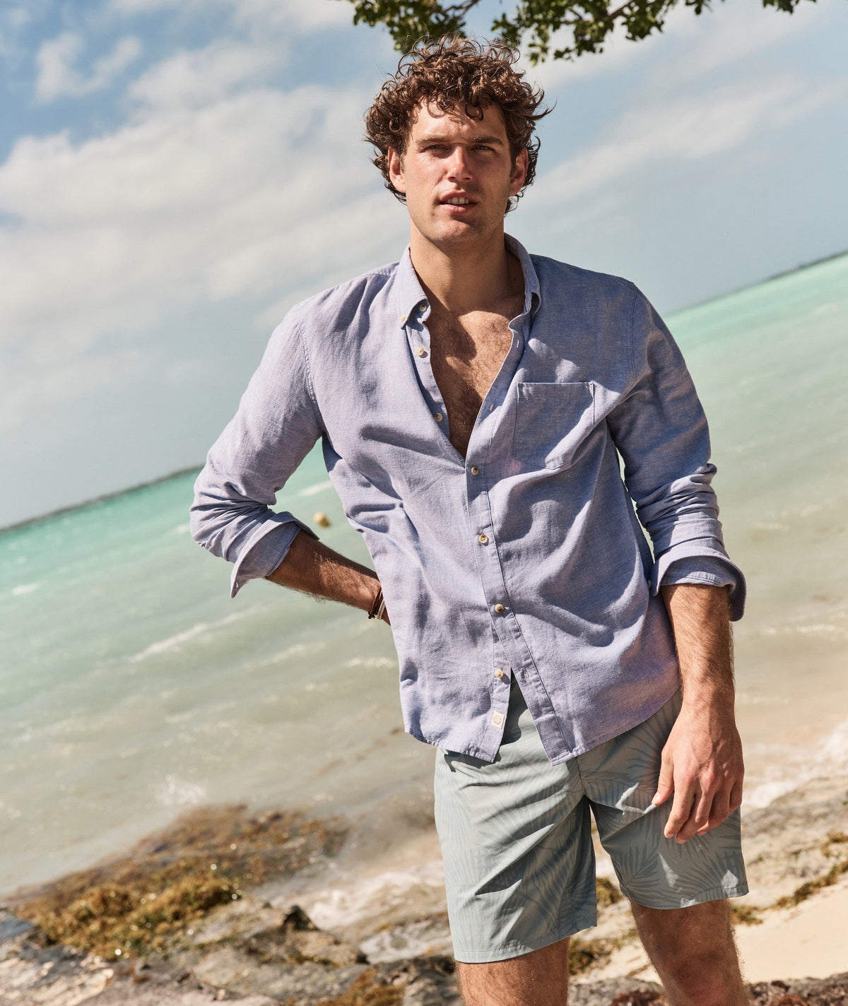 Marine Layer Better-Than-Linen Long Sleeve Shirt
