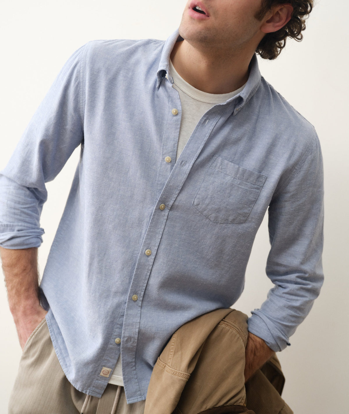 Marine Layer Better-Than-Linen Long Sleeve Shirt