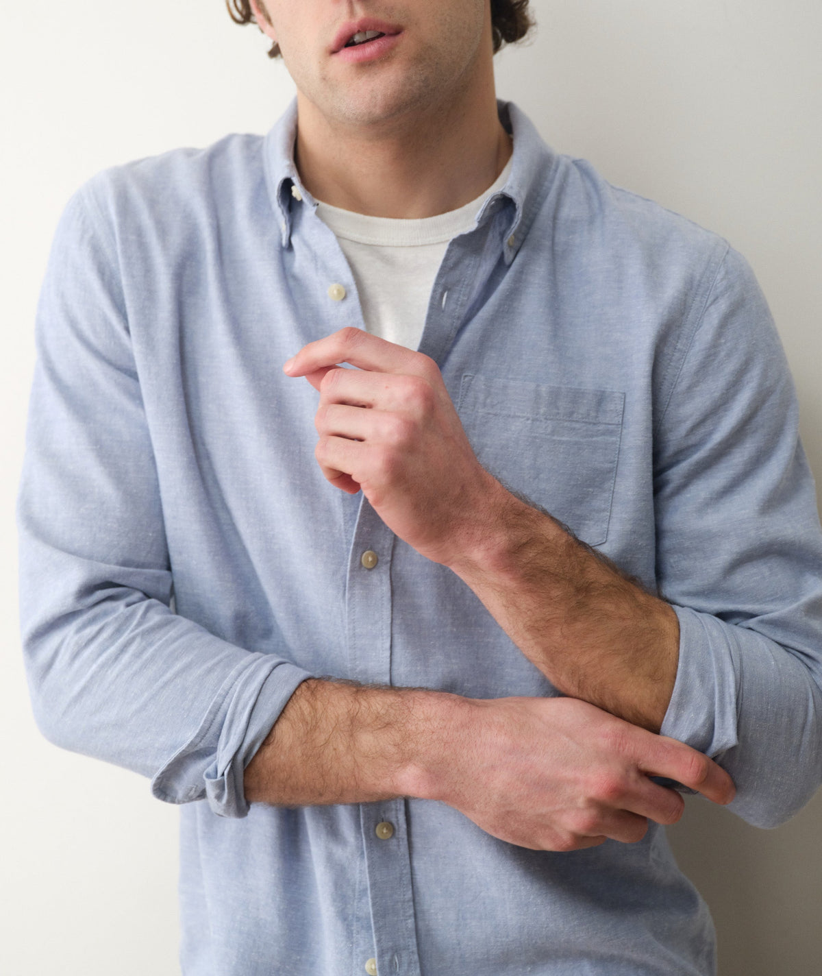 Marine Layer Better-Than-Linen Long Sleeve Shirt