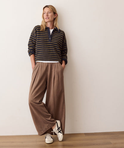 Marine Layer Allison Pleated Wide Leg Trouser