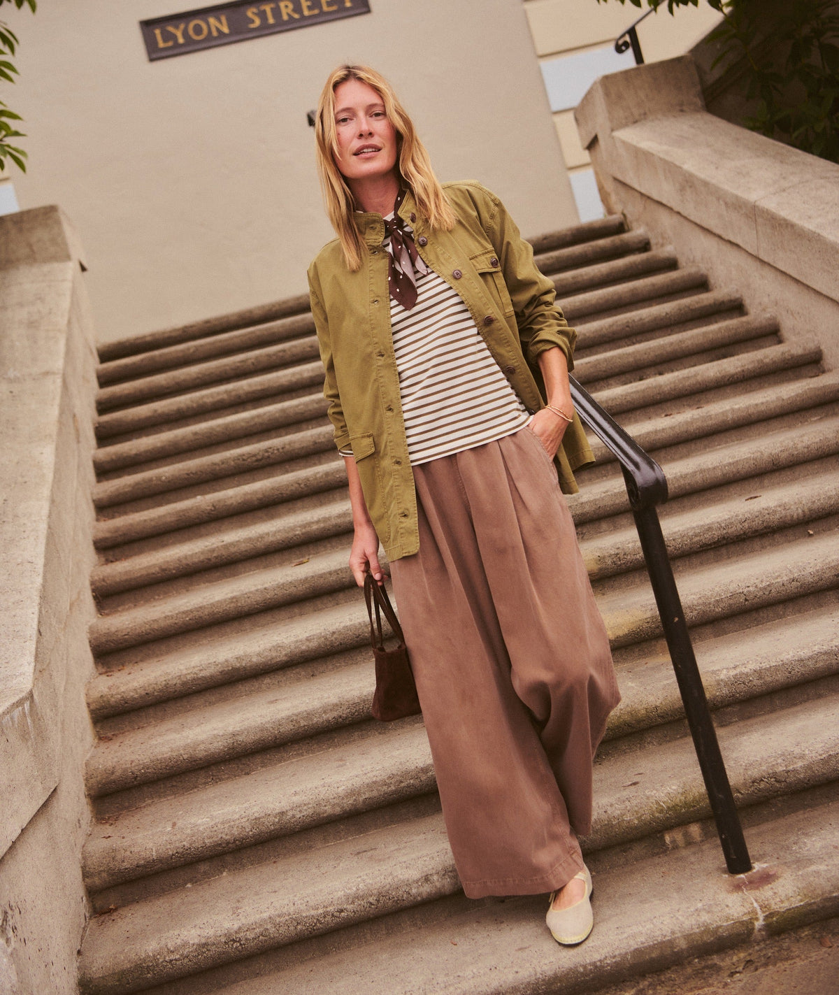 Marine Layer Allison Pleated Wide Leg Trouser