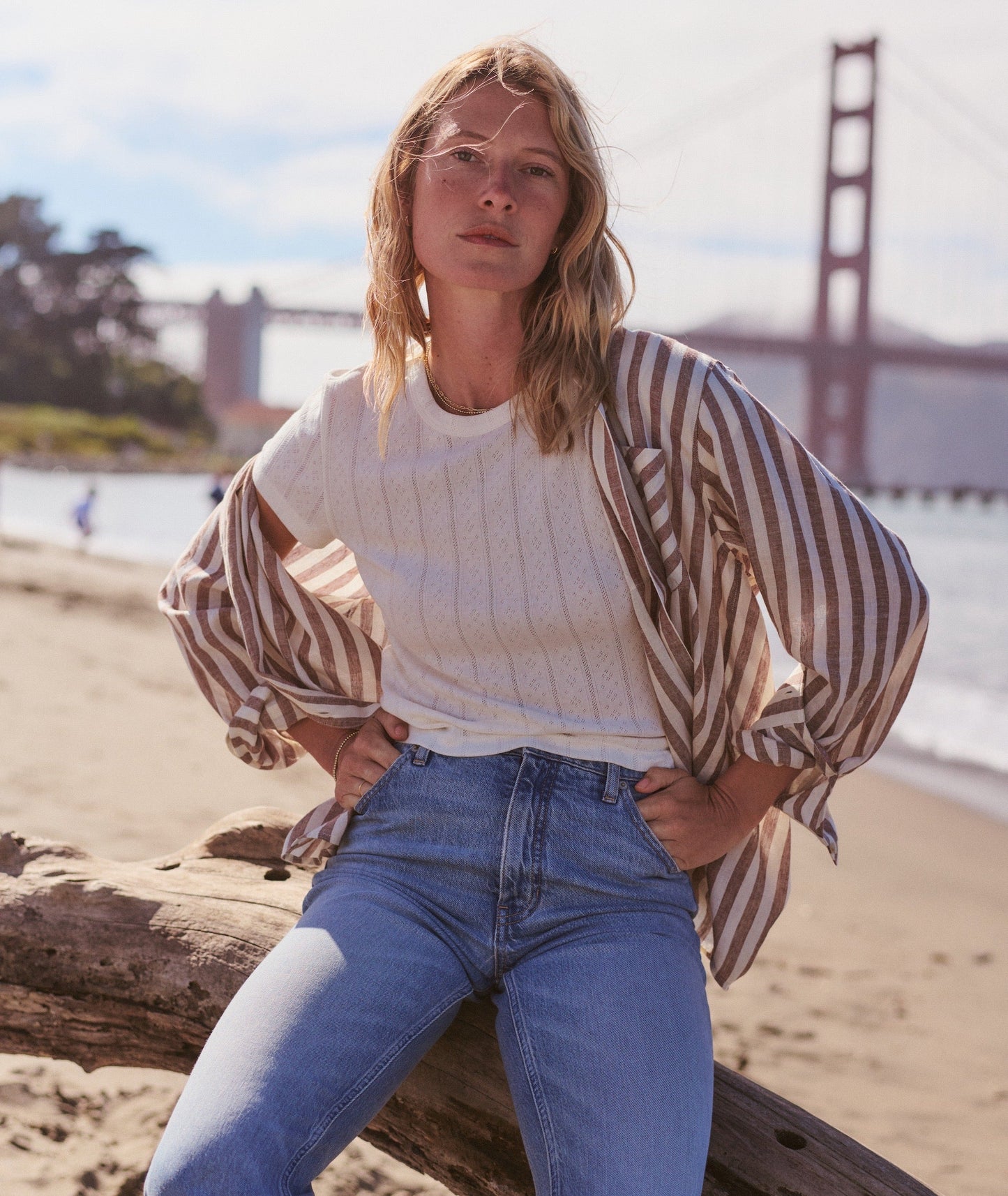 Marine Layer Lexi Pointelle Tee