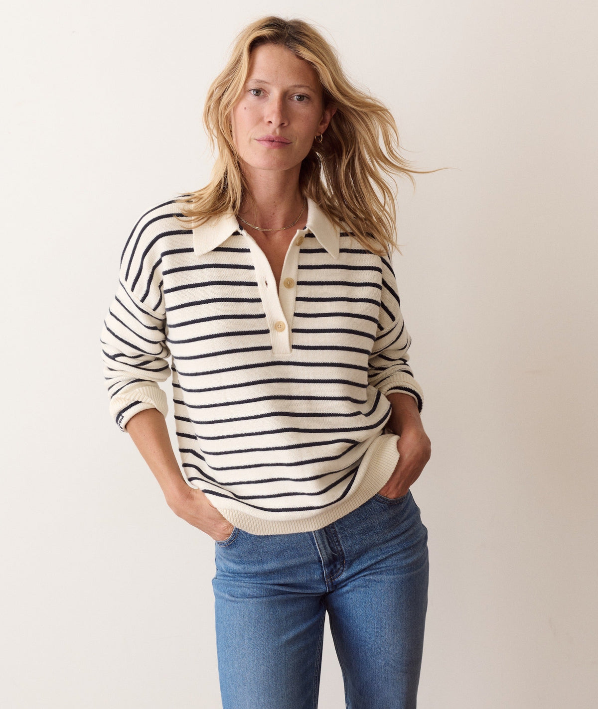 Marine Layer Valerie Polo Sweater