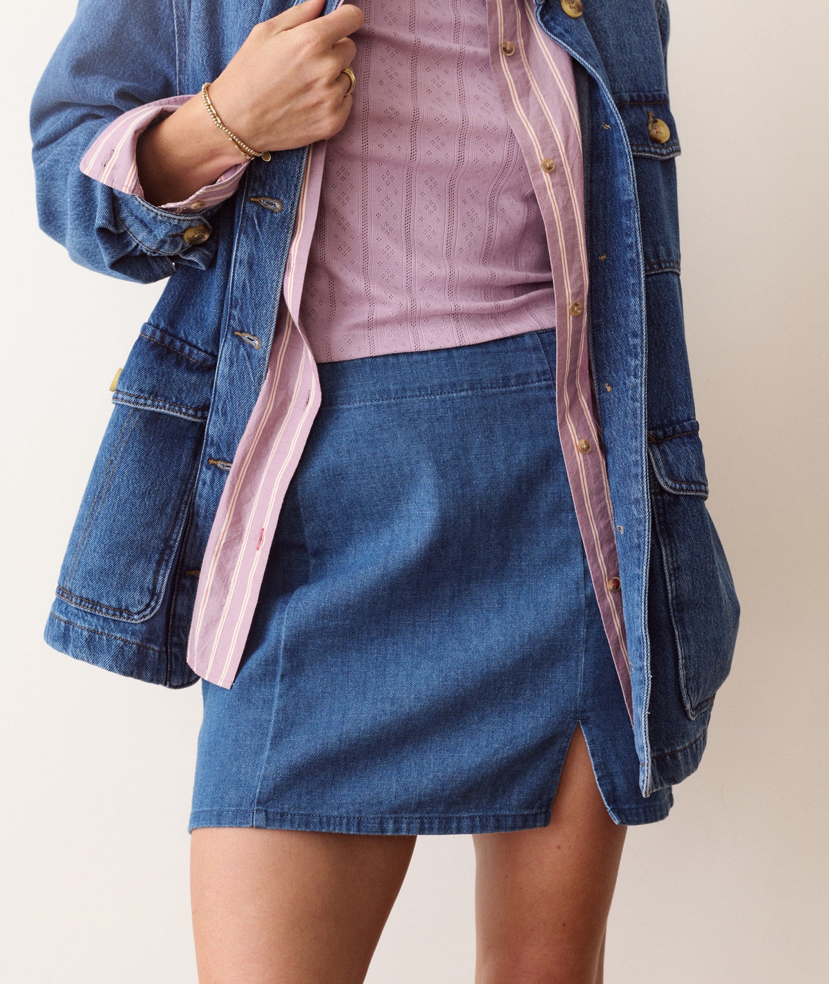 Marine Layer Jamie Denim Skirt