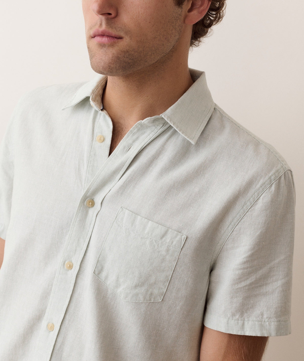 Marine Layer Better-Than-Linen Short Sleeve Shirt
