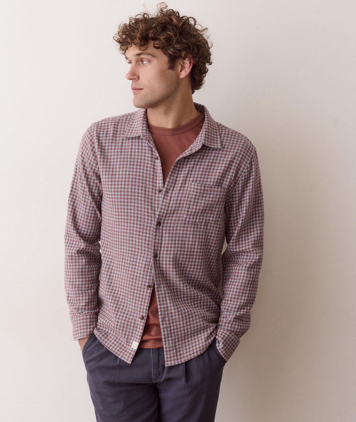 Marine Layer Stretch Selvage Long Sleeve Shirt