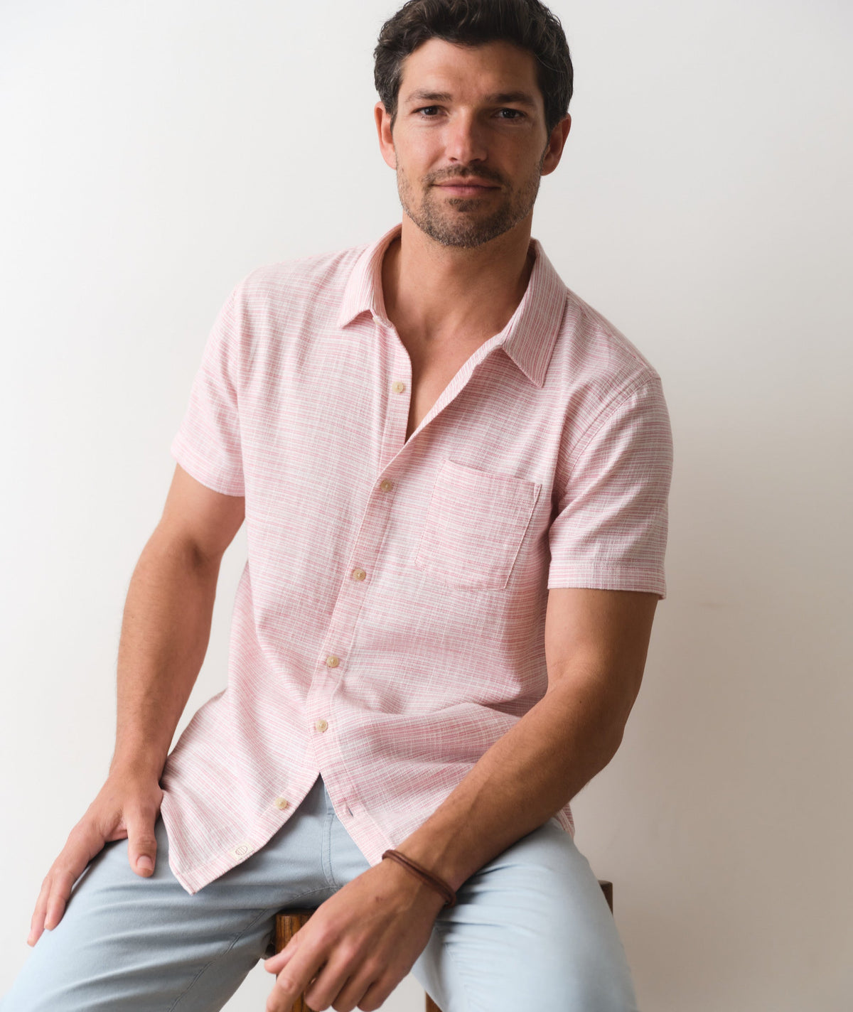 Marine Layer Stretch Selvage Short Sleeve Shirt
