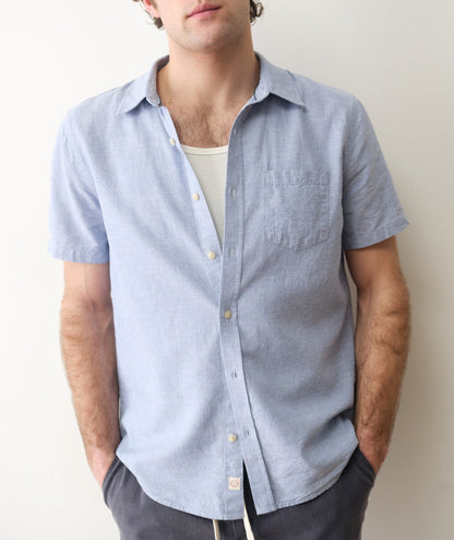 Marine Layer Better-Than-Linen Short Sleeve Shirt