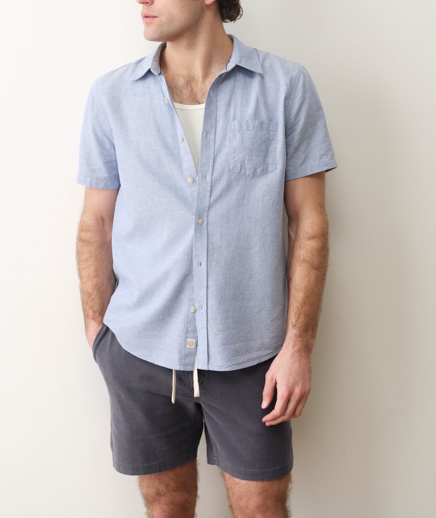 Marine Layer Better-Than-Linen Short Sleeve Shirt