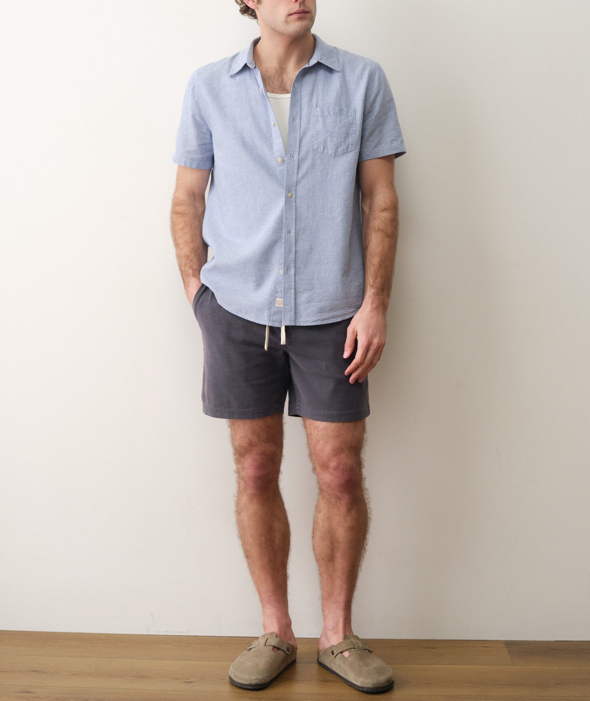 Marine Layer Better-Than-Linen Short Sleeve Shirt