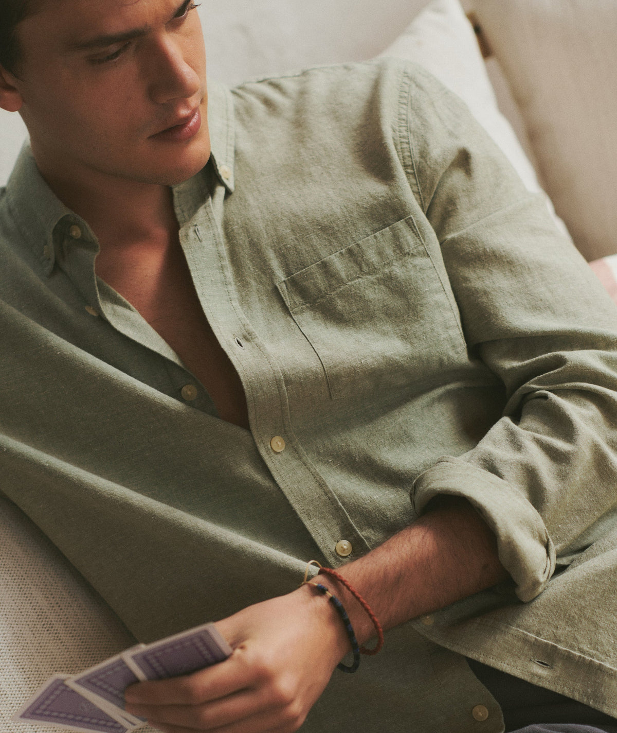 Marine Layer Better-Than-Linen Long Sleeve Shirt