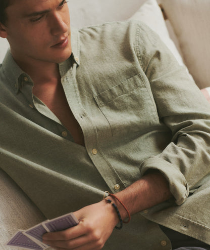 Marine Layer Better-Than-Linen Long Sleeve Shirt