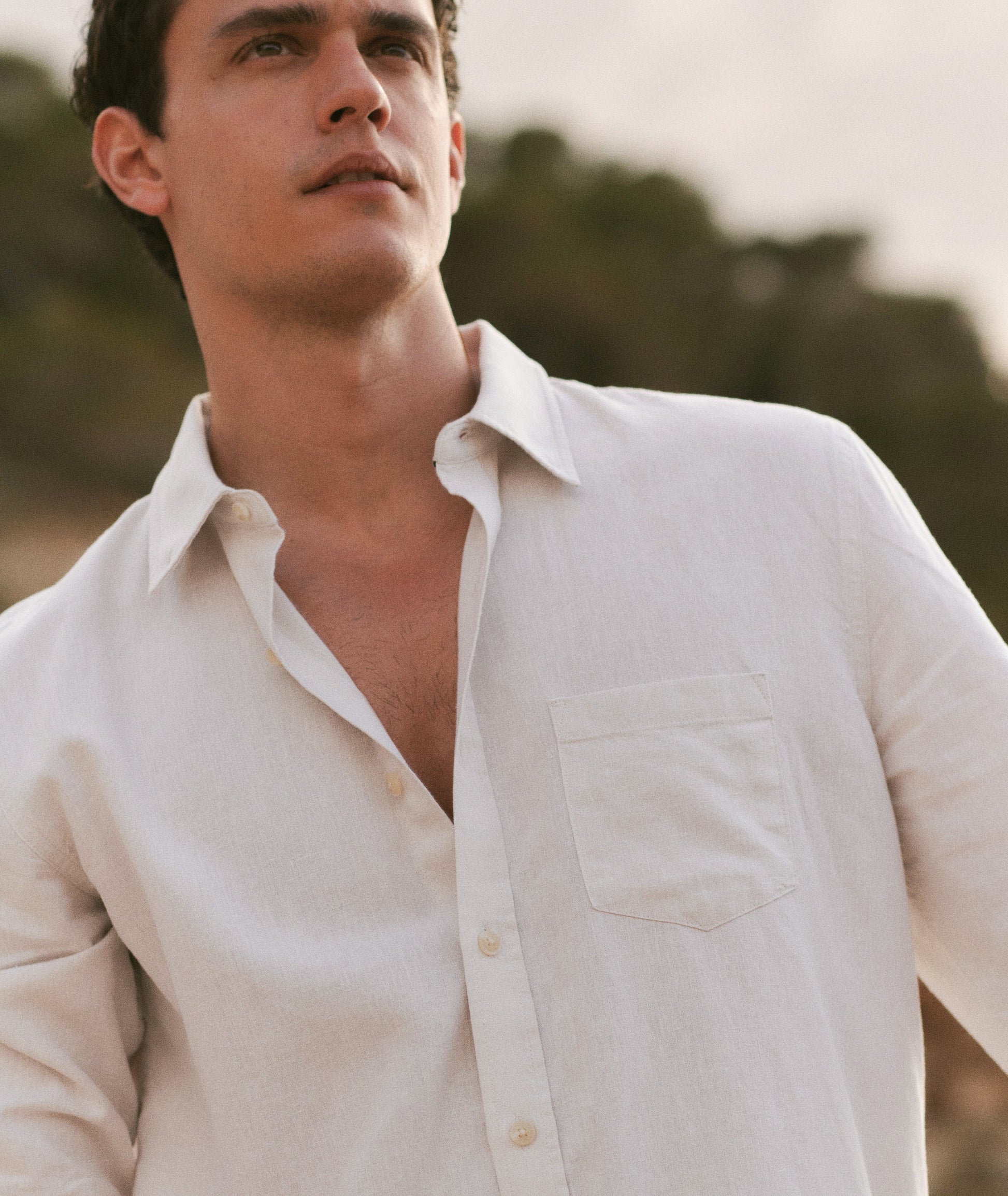 Marine Layer Better-Than-Linen Long Sleeve Shirt