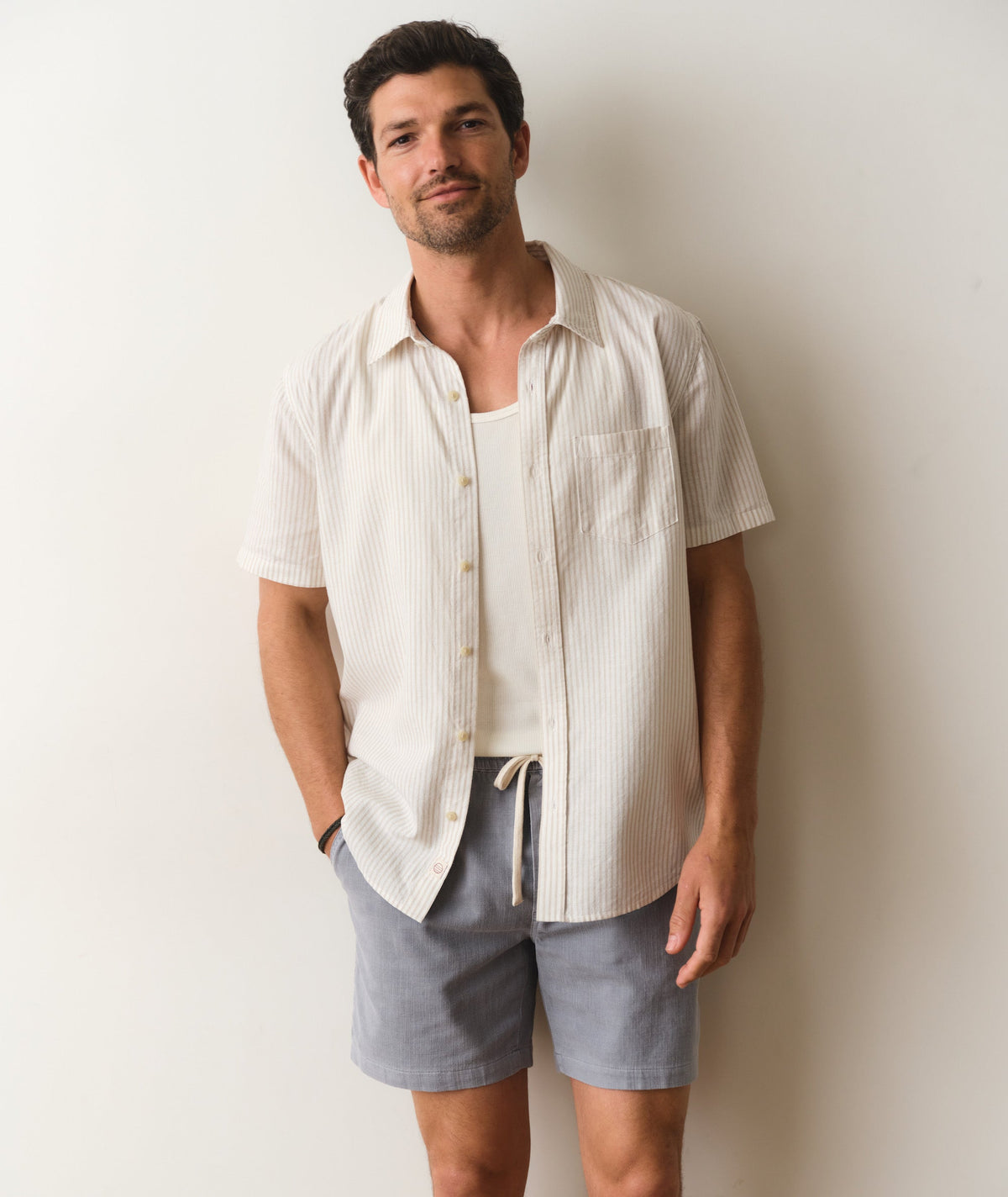 Marine Layer Better-Than-Linen Short Sleeve Shirt