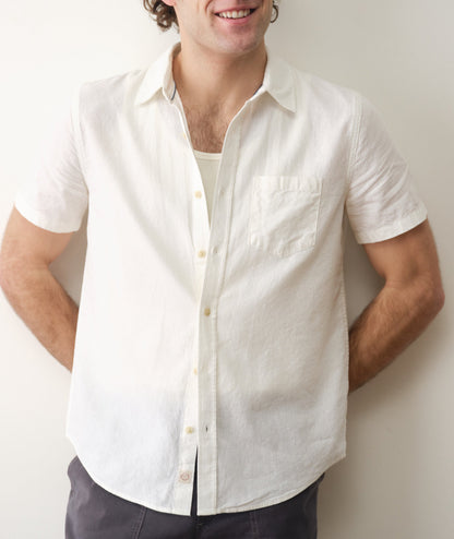 Marine Layer Better-Than-Linen Short Sleeve Shirt