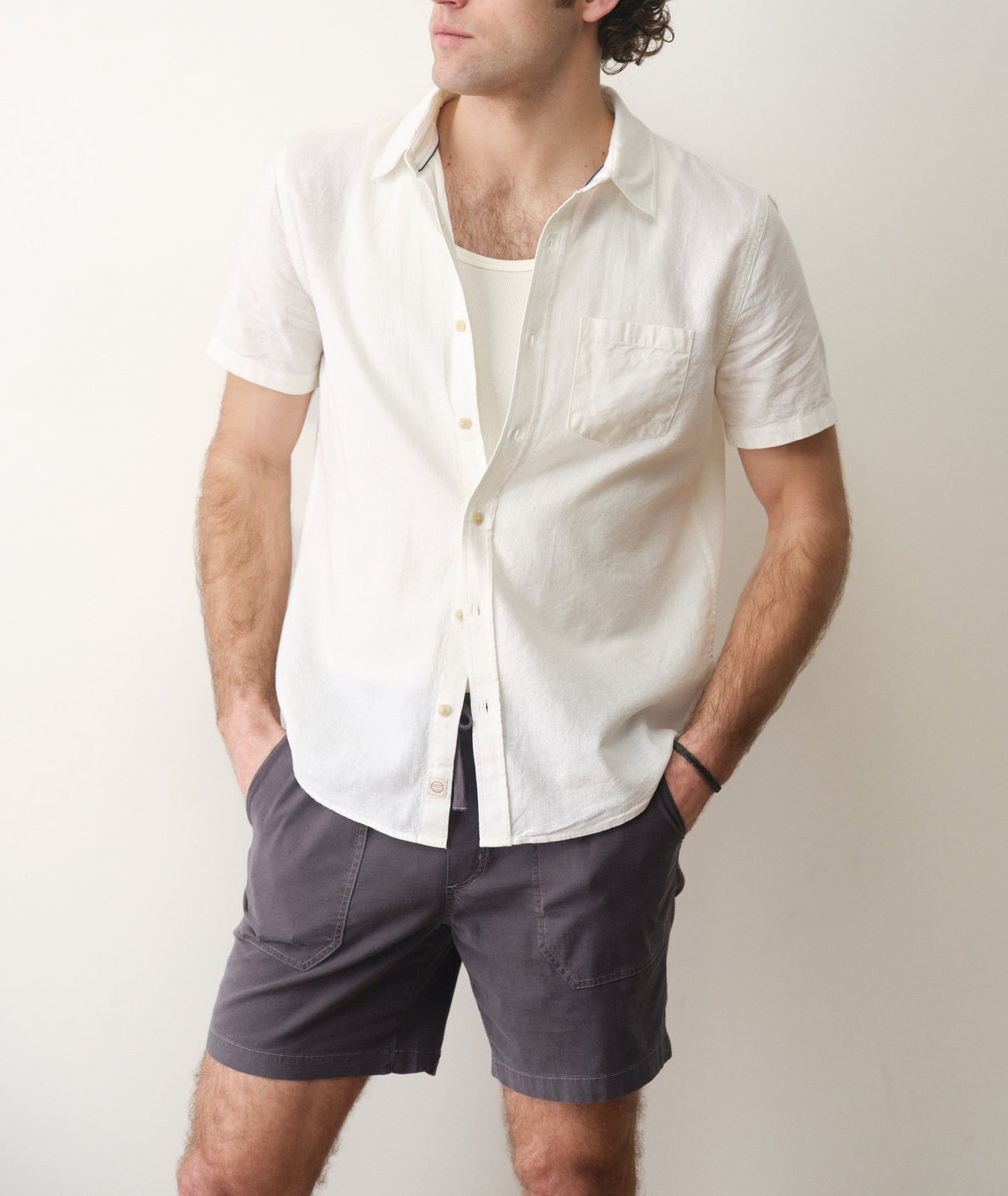 Marine Layer Better-Than-Linen Short Sleeve Shirt