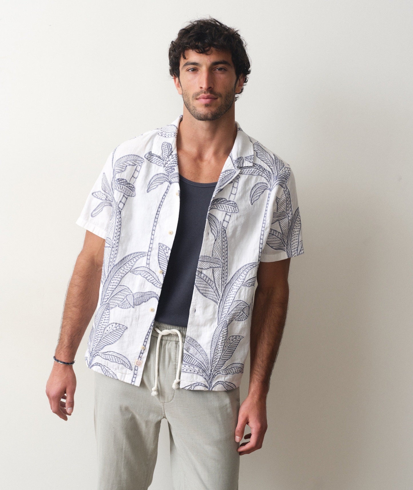 Marine Layer Palma Embroidered Resort Shirt