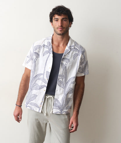 Marine Layer Palma Embroidered Resort Shirt