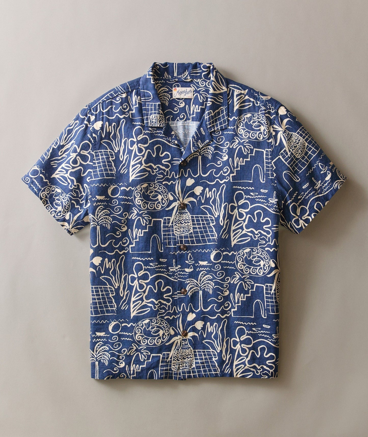 Marine Layer Pablo Tencel Linen Resort Shirt