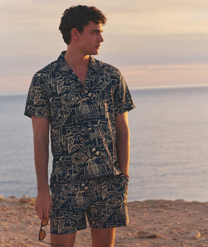 Marine Layer Pablo Tencel Linen Resort Shirt