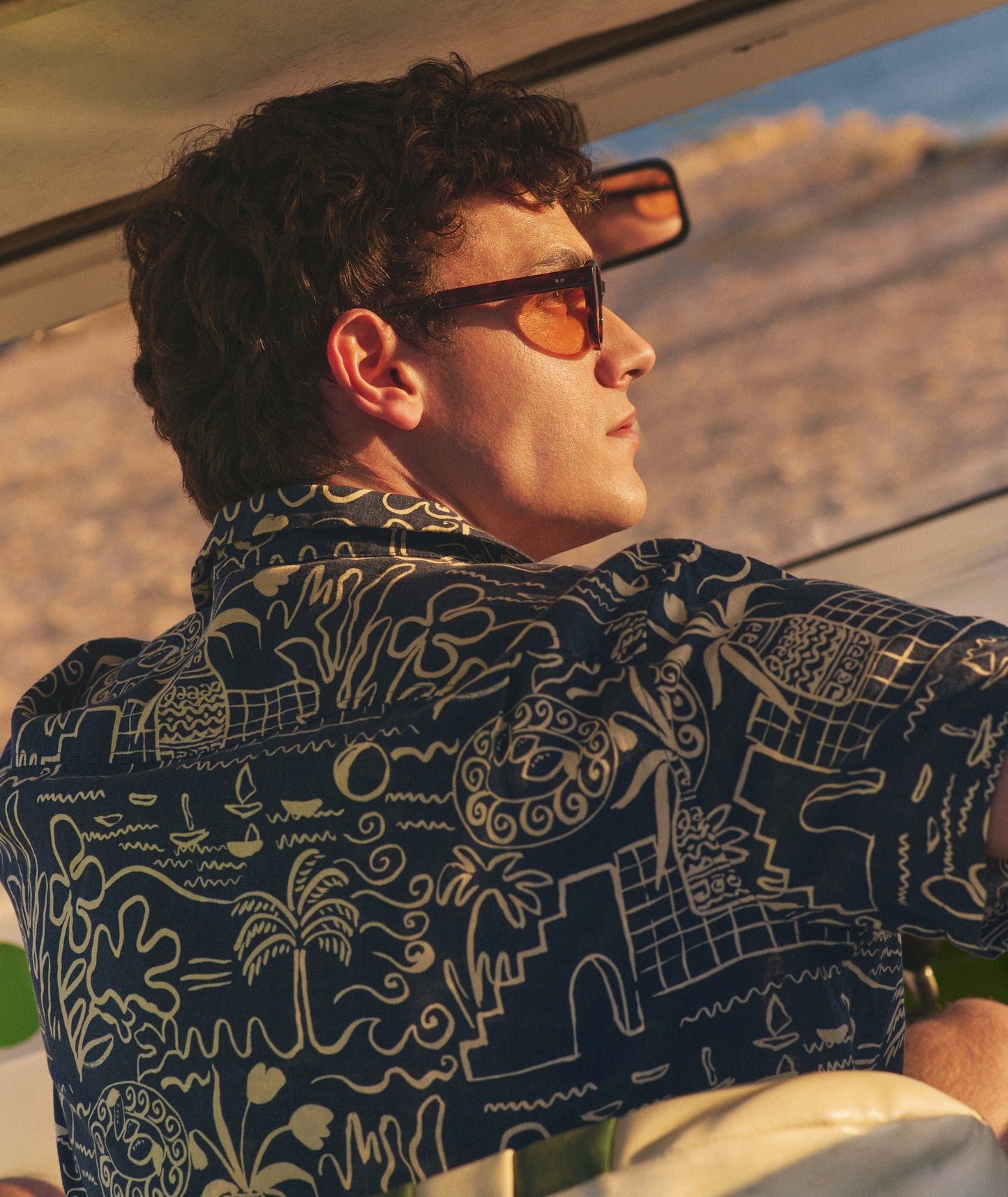 Marine Layer Pablo Tencel Linen Resort Shirt