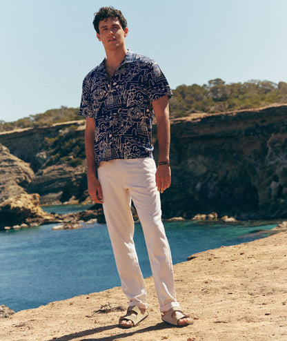 Marine Layer Pablo Tencel Linen Resort Shirt