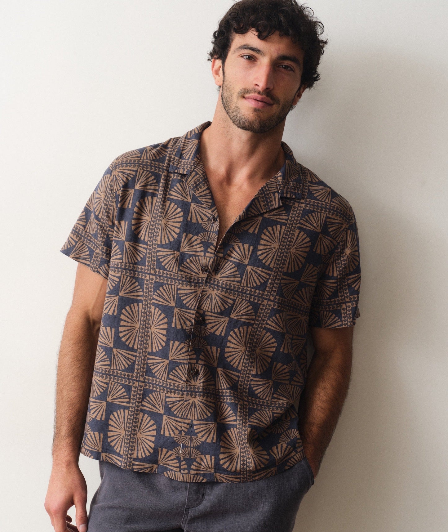 Marine Layer Pablo Tencel Linen Resort Shirt