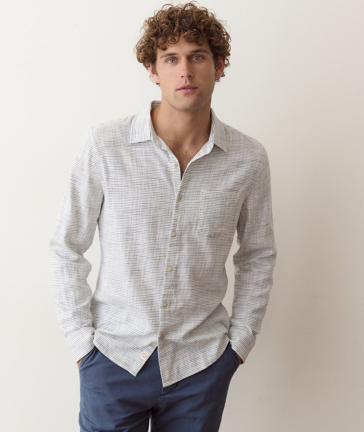 Marine Layer Stretch Selvage Long Sleeve Shirt