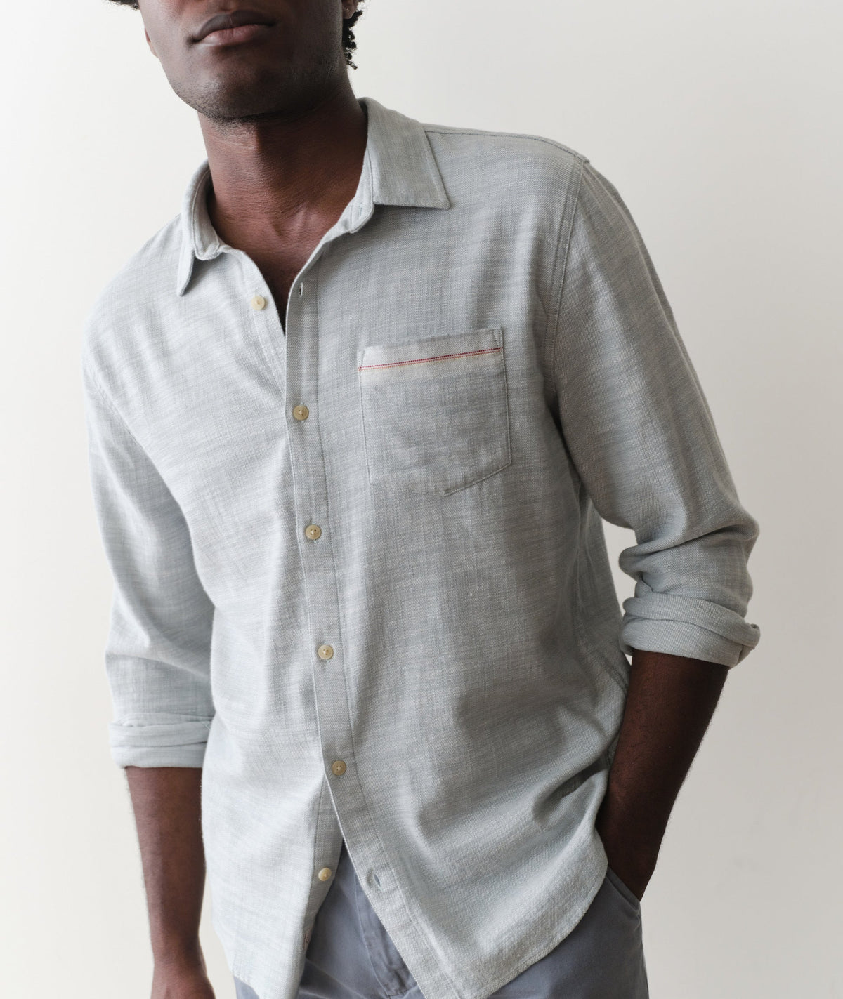 Marine Layer Stretch Selvage Long Sleeve Shirt