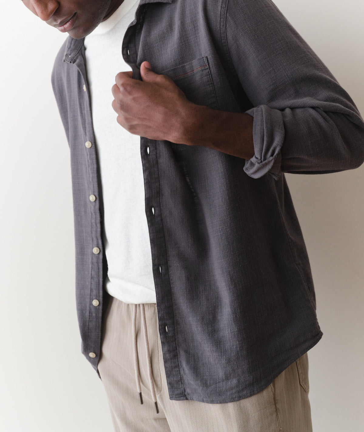 Marine Layer Stretch Selvage Long Sleeve Shirt