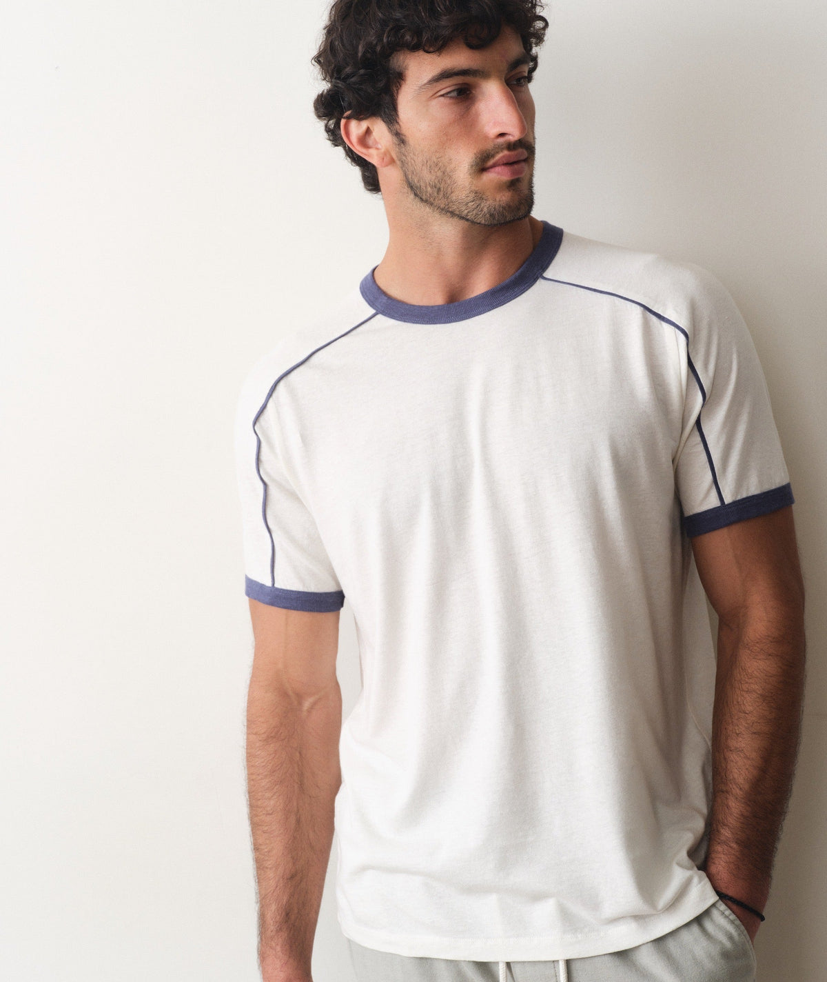 Marine Layer Hemp Relaxed Ringer Tee