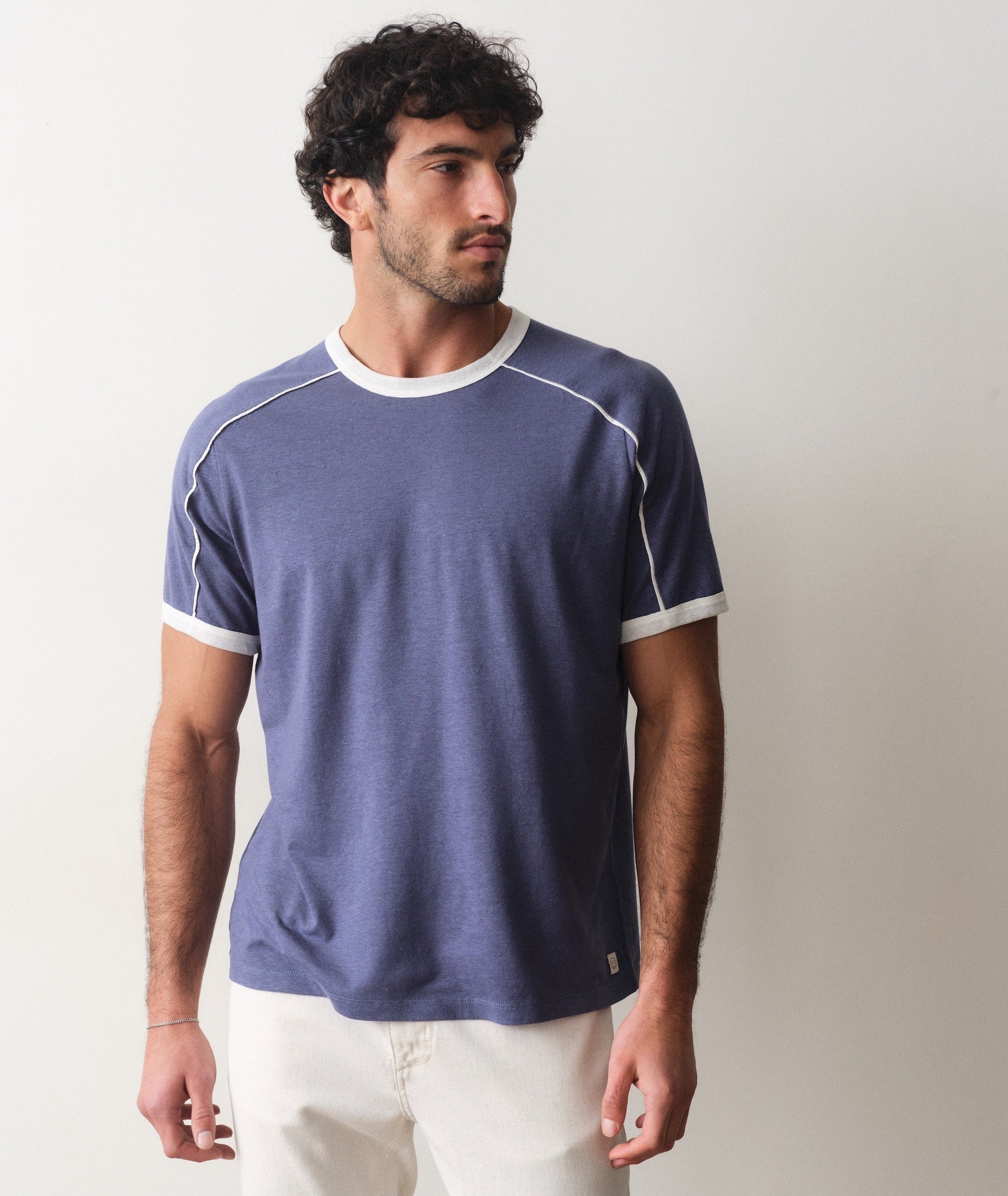 Marine Layer Hemp Relaxed Ringer Tee