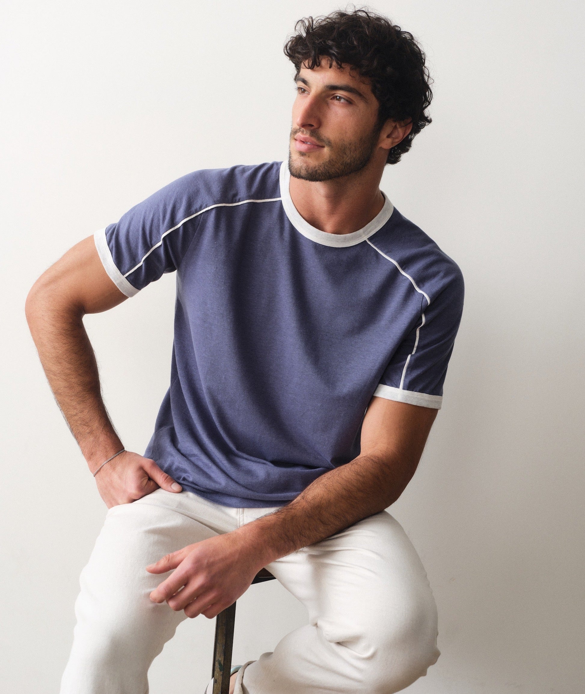 Marine Layer Hemp Relaxed Ringer Tee