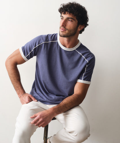 Marine Layer Hemp Relaxed Ringer Tee