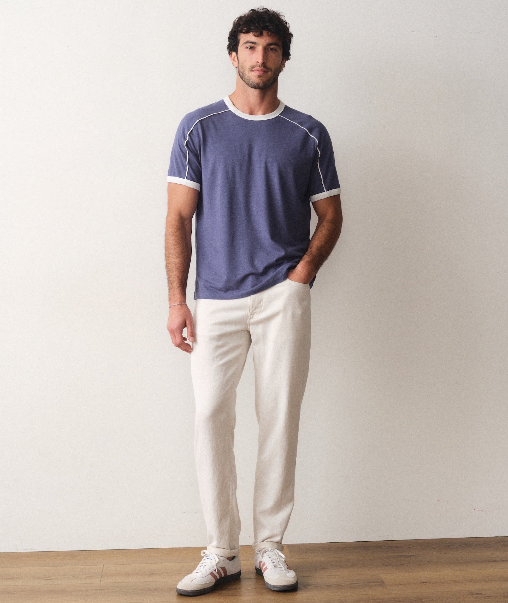Marine Layer Hemp Relaxed Ringer Tee