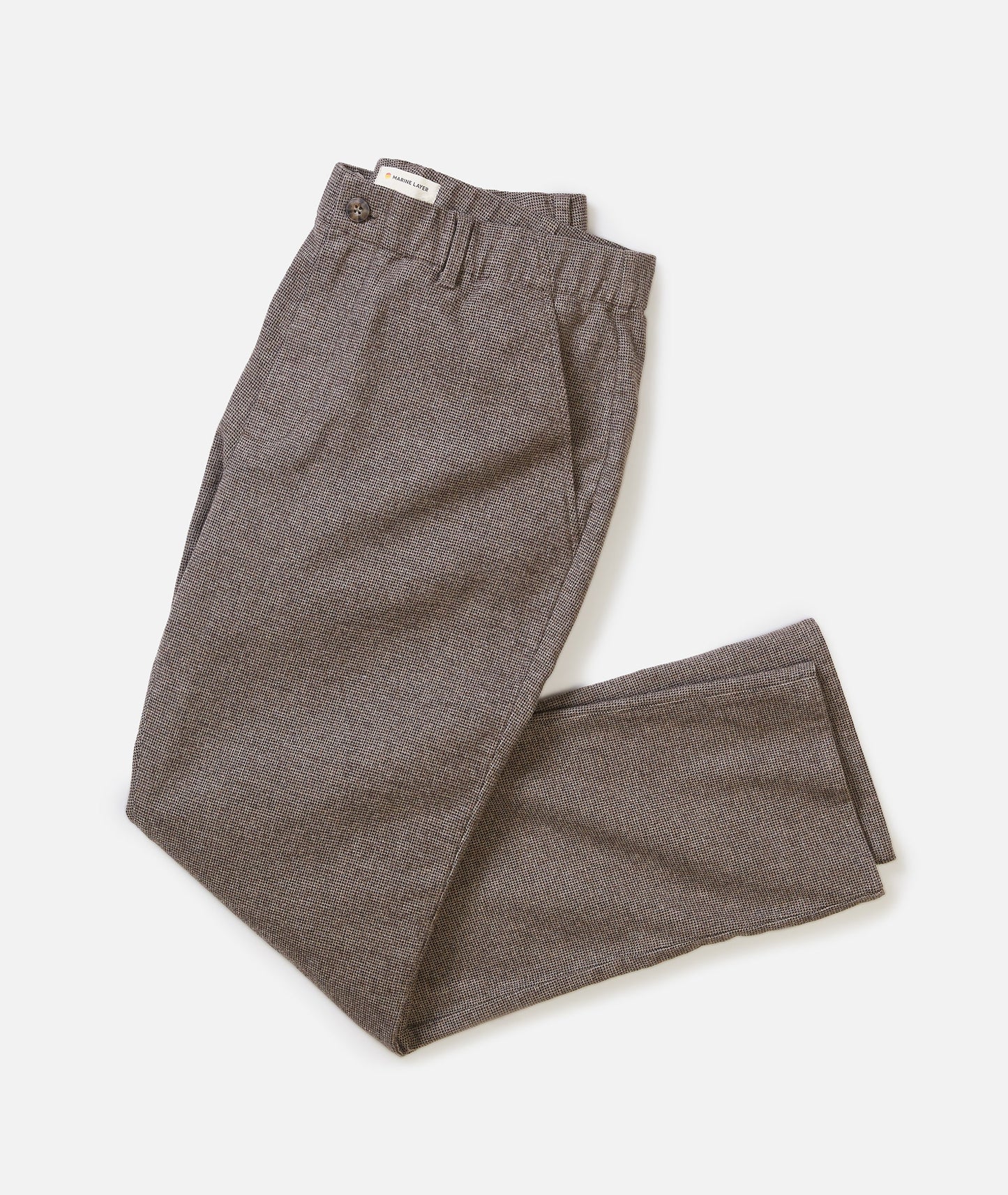 Marine Layer Saturday Houndstooth Chino - Slim Straight