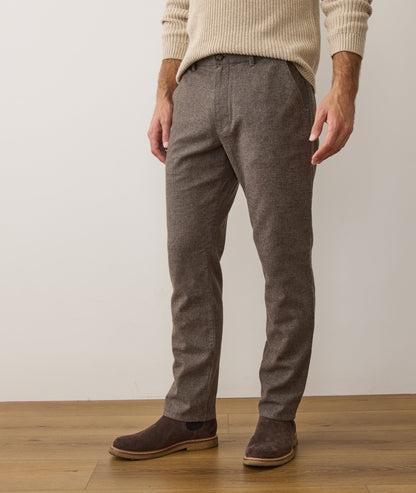 Marine Layer Saturday Houndstooth Chino - Slim Straight