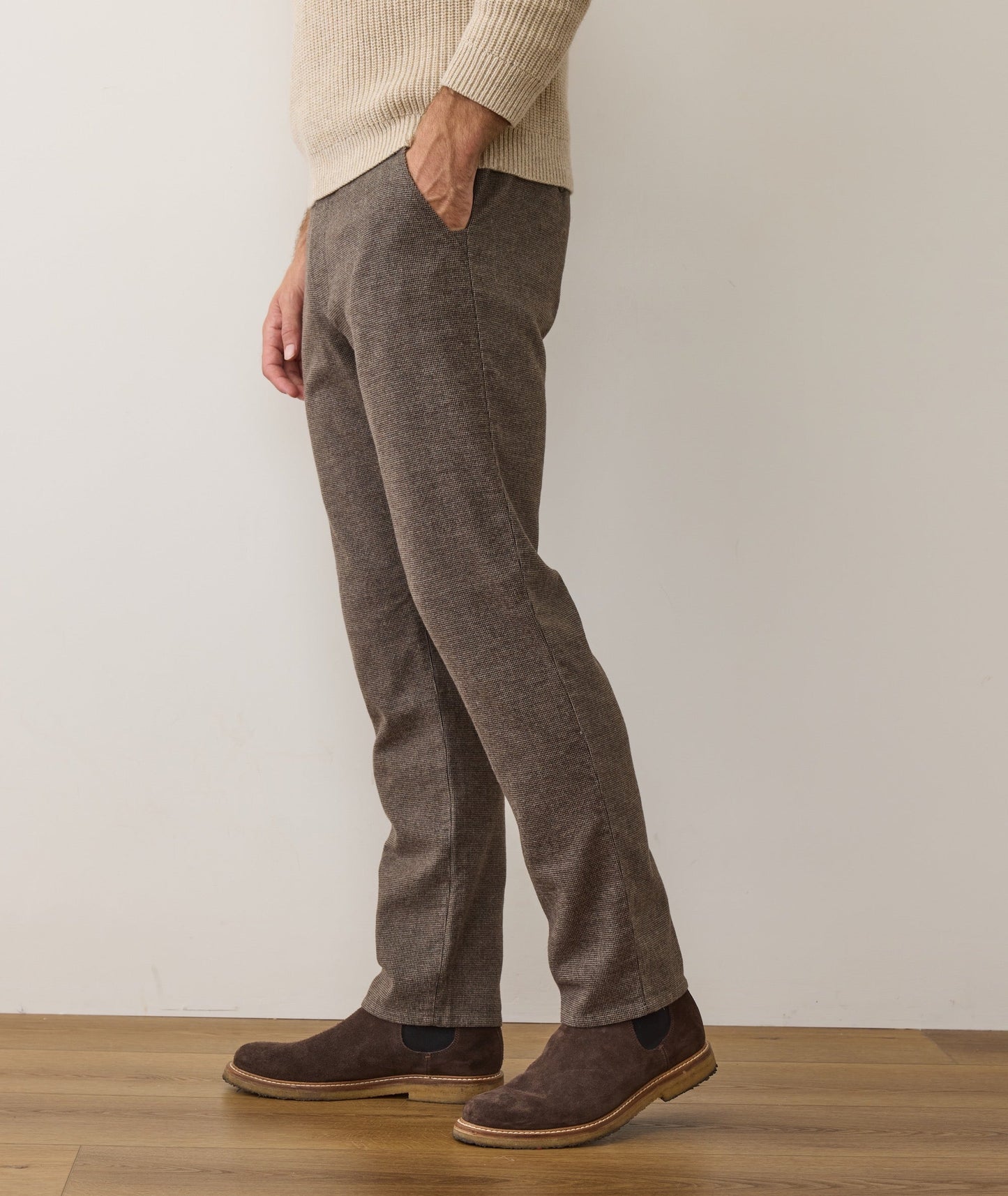 Marine Layer Saturday Houndstooth Chino - Slim Straight