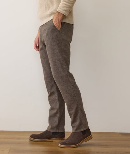 Marine Layer Saturday Houndstooth Chino - Slim Straight
