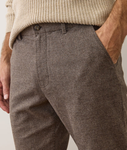 Marine Layer Saturday Houndstooth Chino - Slim Straight