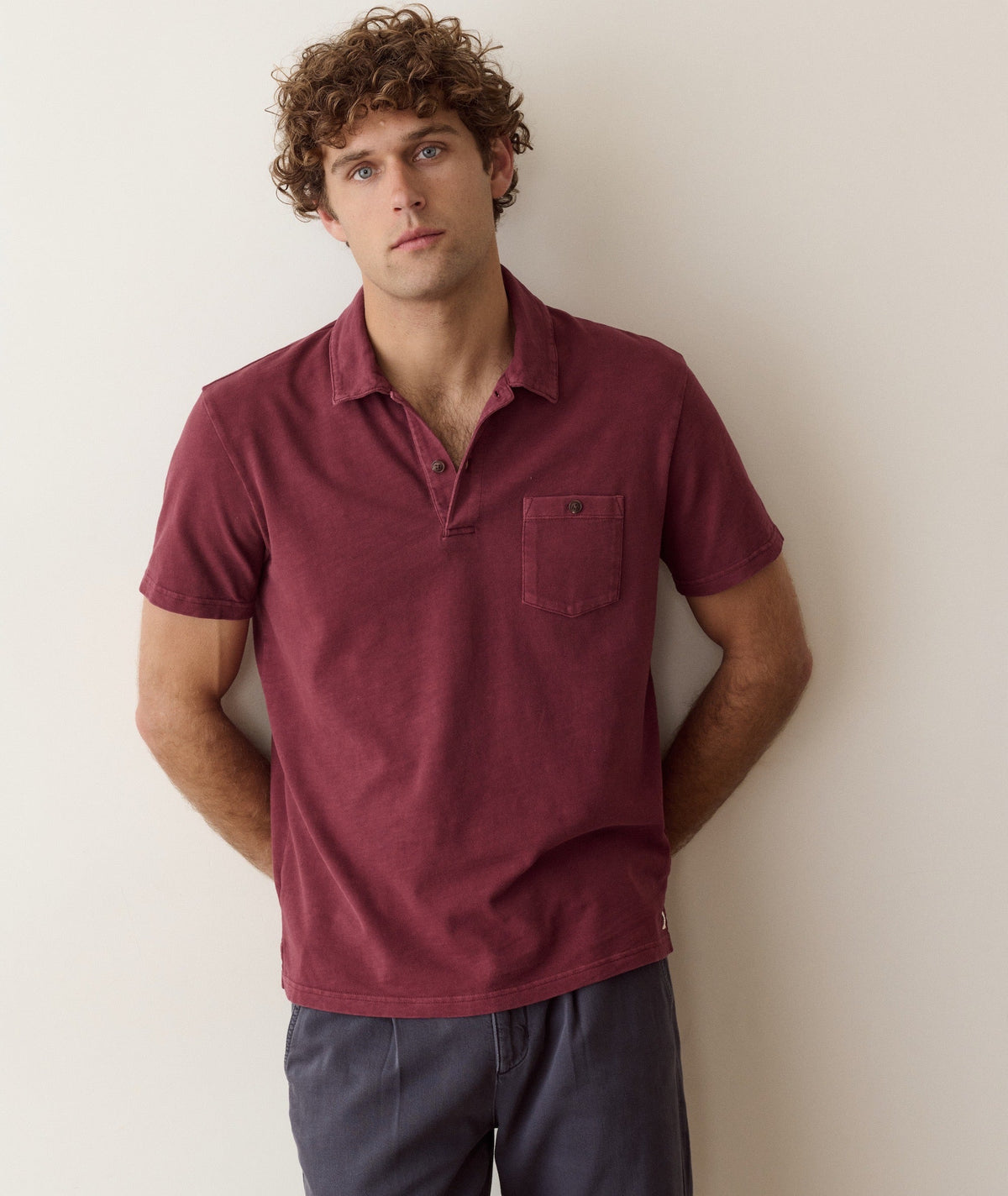 Marine Layer Luxe Slub Polo