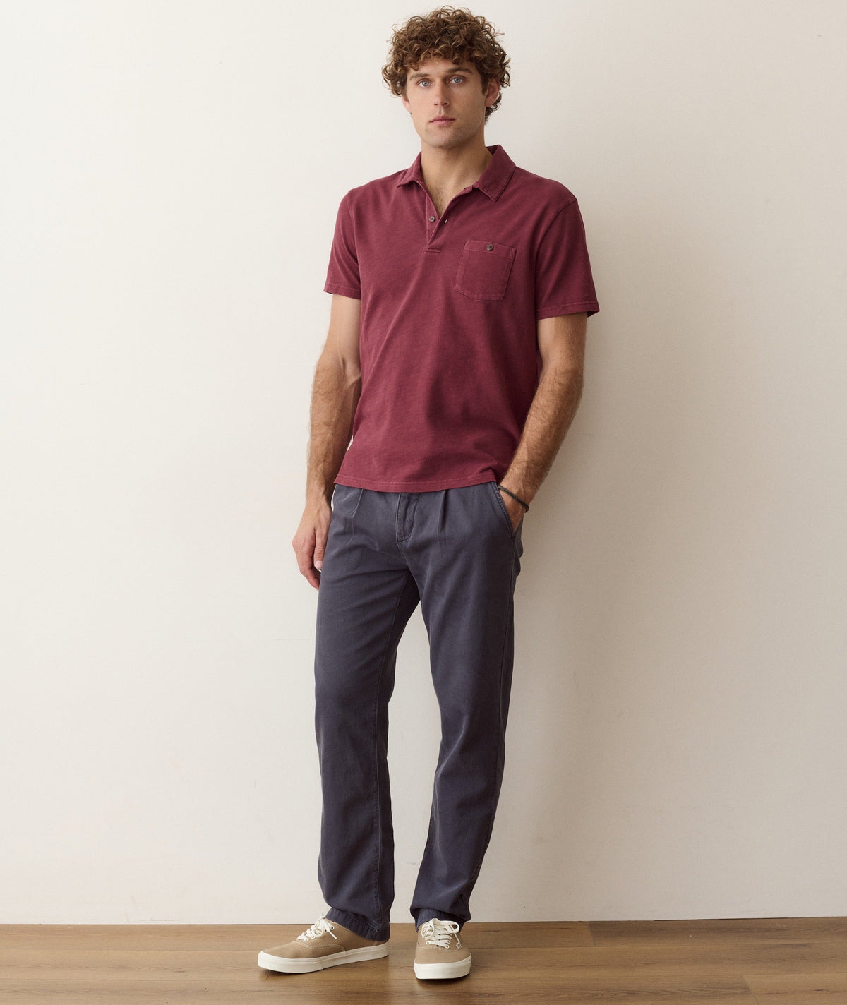 Marine Layer Luxe Slub Polo