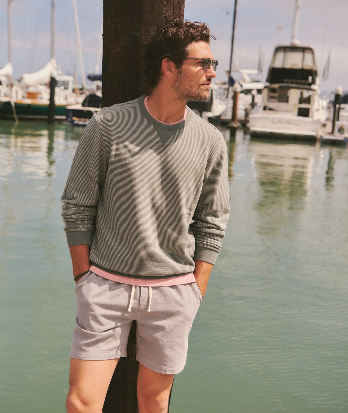 Marine Layer Cloud 9 Terry Relaxed Crewneck
