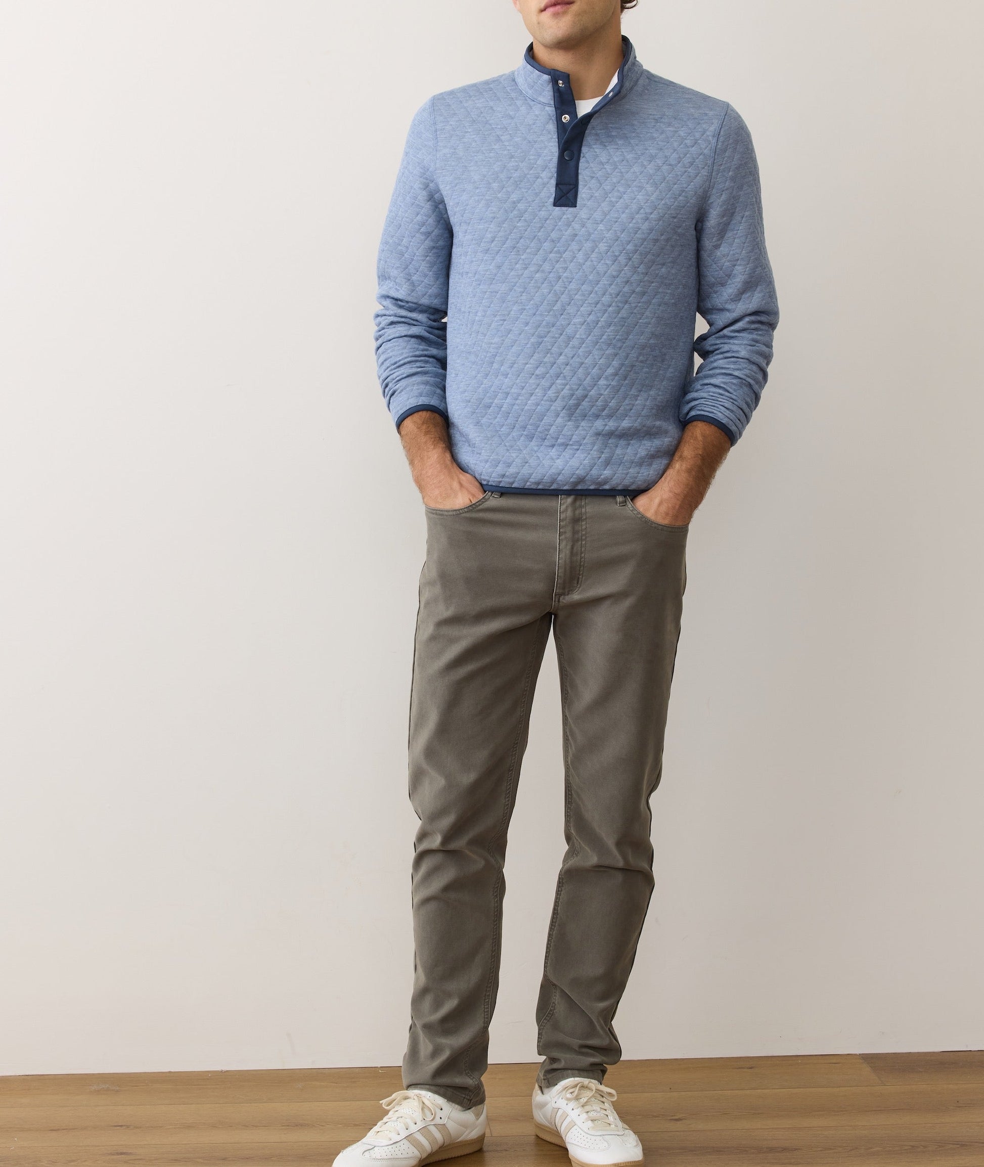 Marine Layer Corbet Quilted Reversible Pullover