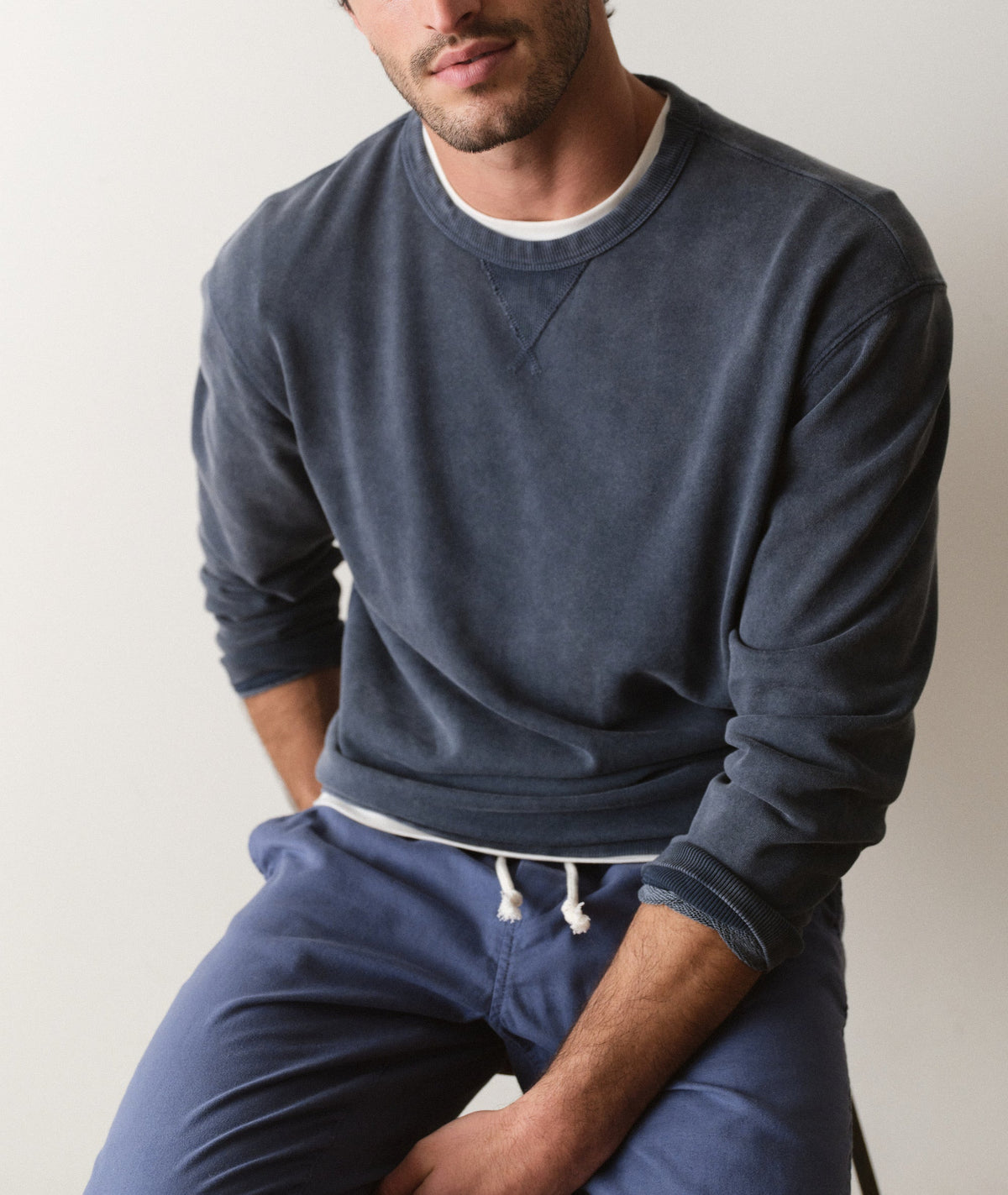 Marine Layer Cloud 9 Terry Relaxed Crewneck