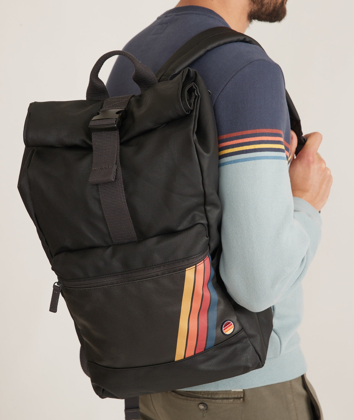 Marine Layer Roll Top Backpack in Phantom