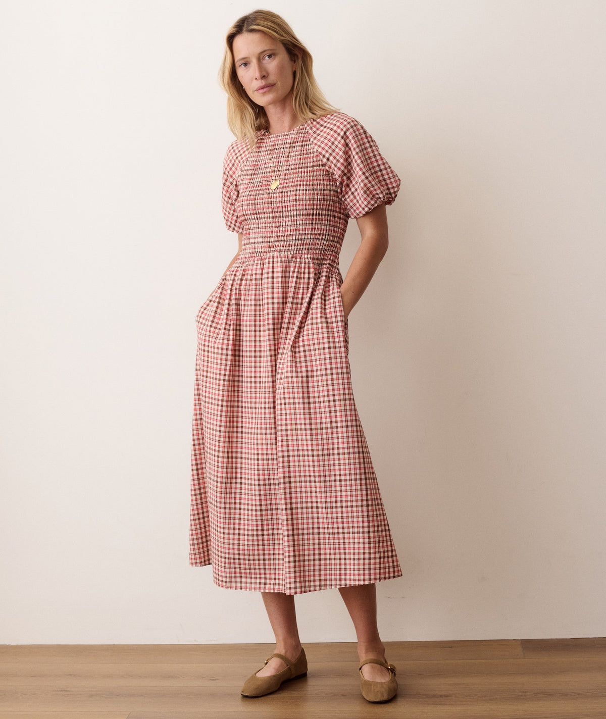 Marine Layer Gigi Smocked Dress