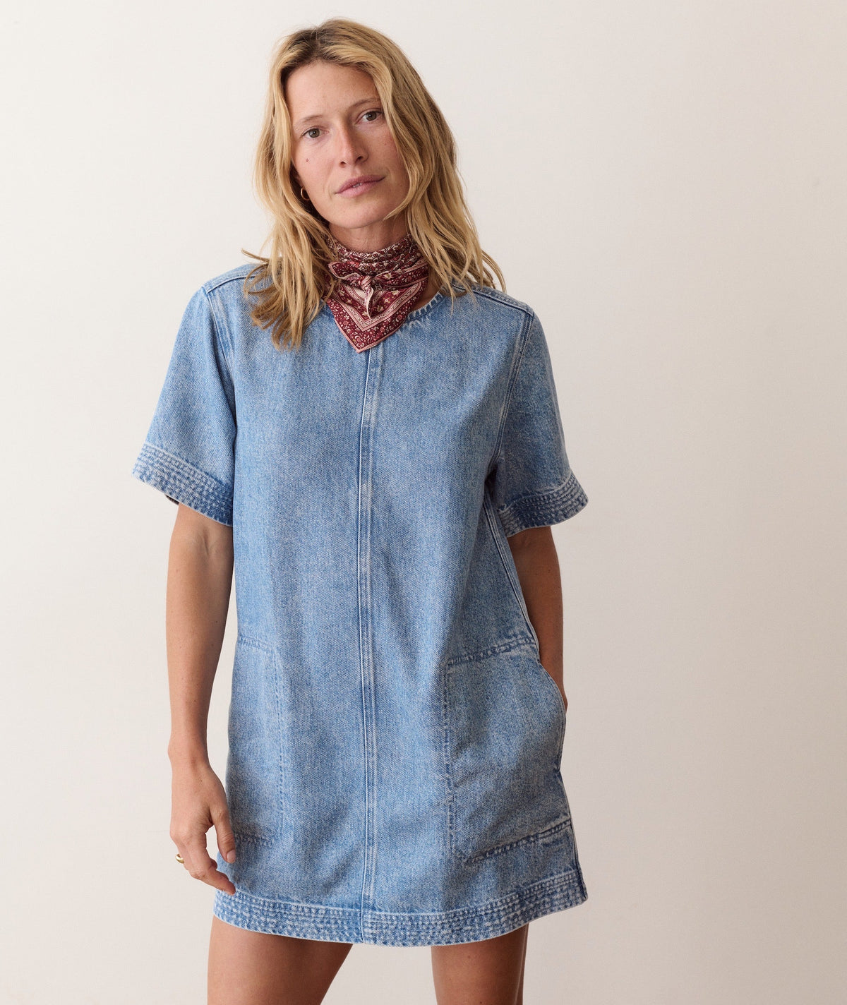 Marine Layer Izzy Denim Shift Dress